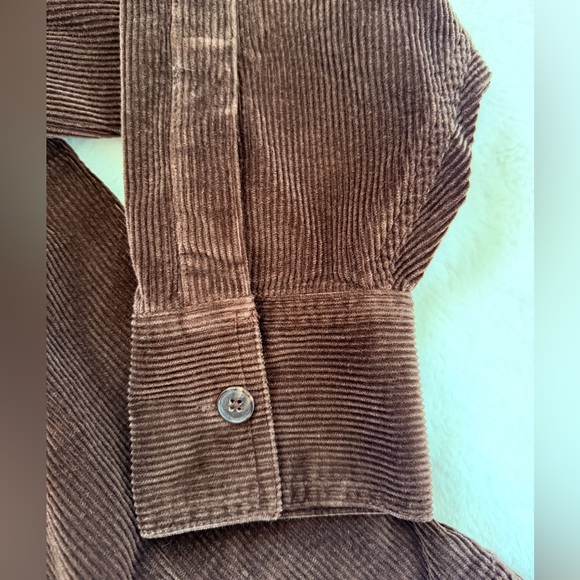 Madewell Corduroy Relaxed Shirt Jacket - Dark Carob - Large - Picture 4 of 16